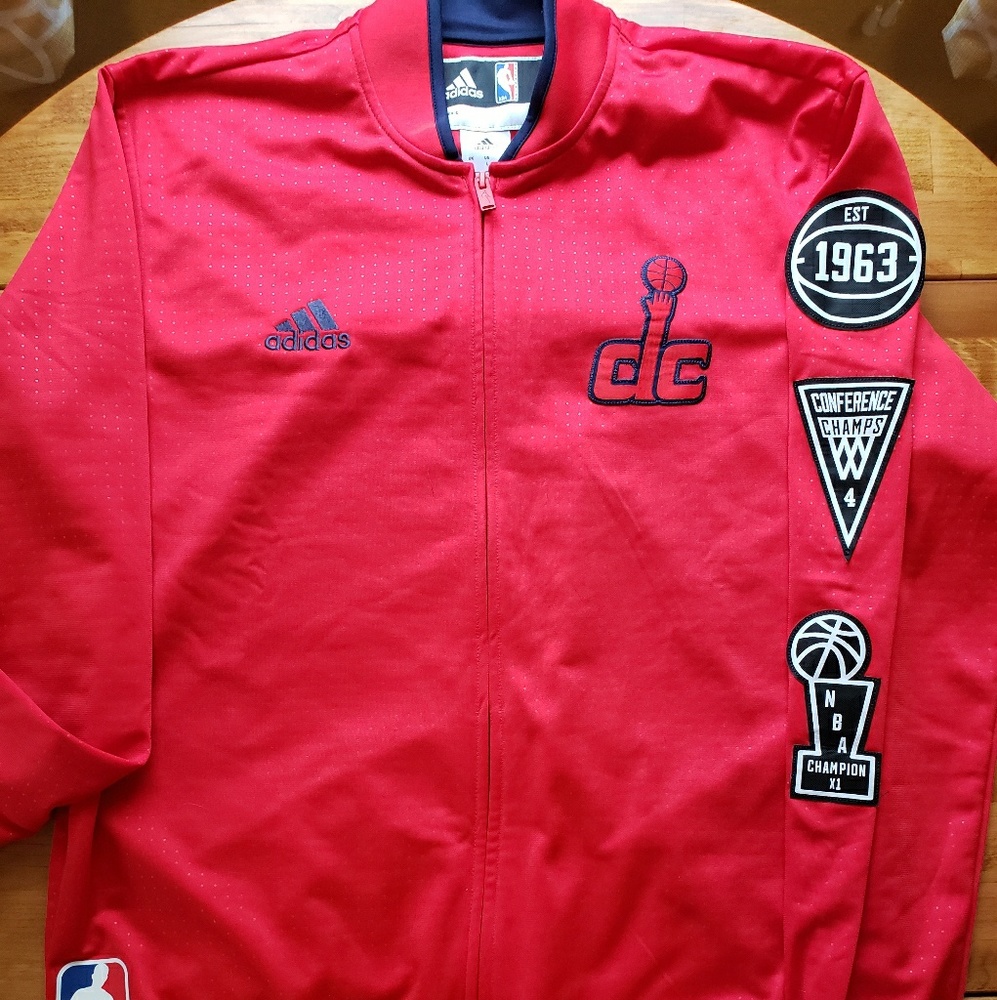 Mens NBA Wizards Warm Up Jacket Special Edition